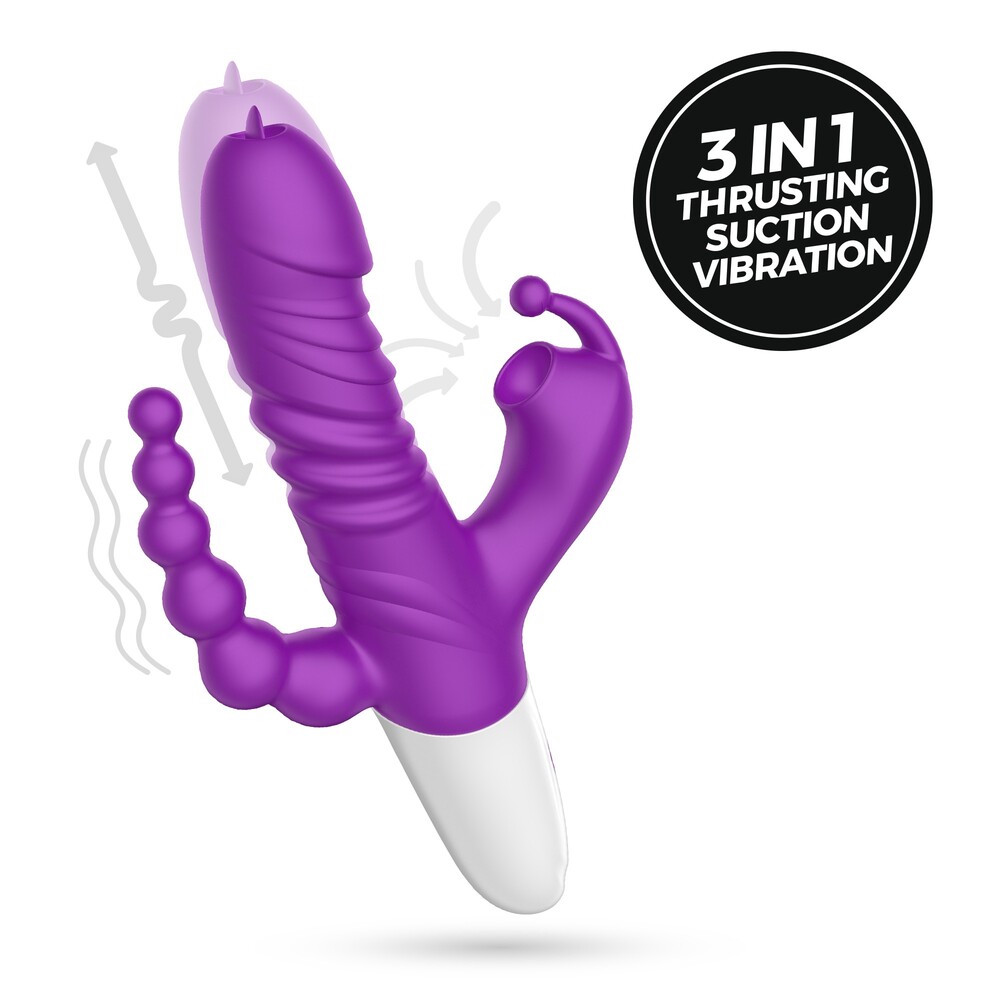 Vibratore Tripla Stimolazione tridente - immagine 8