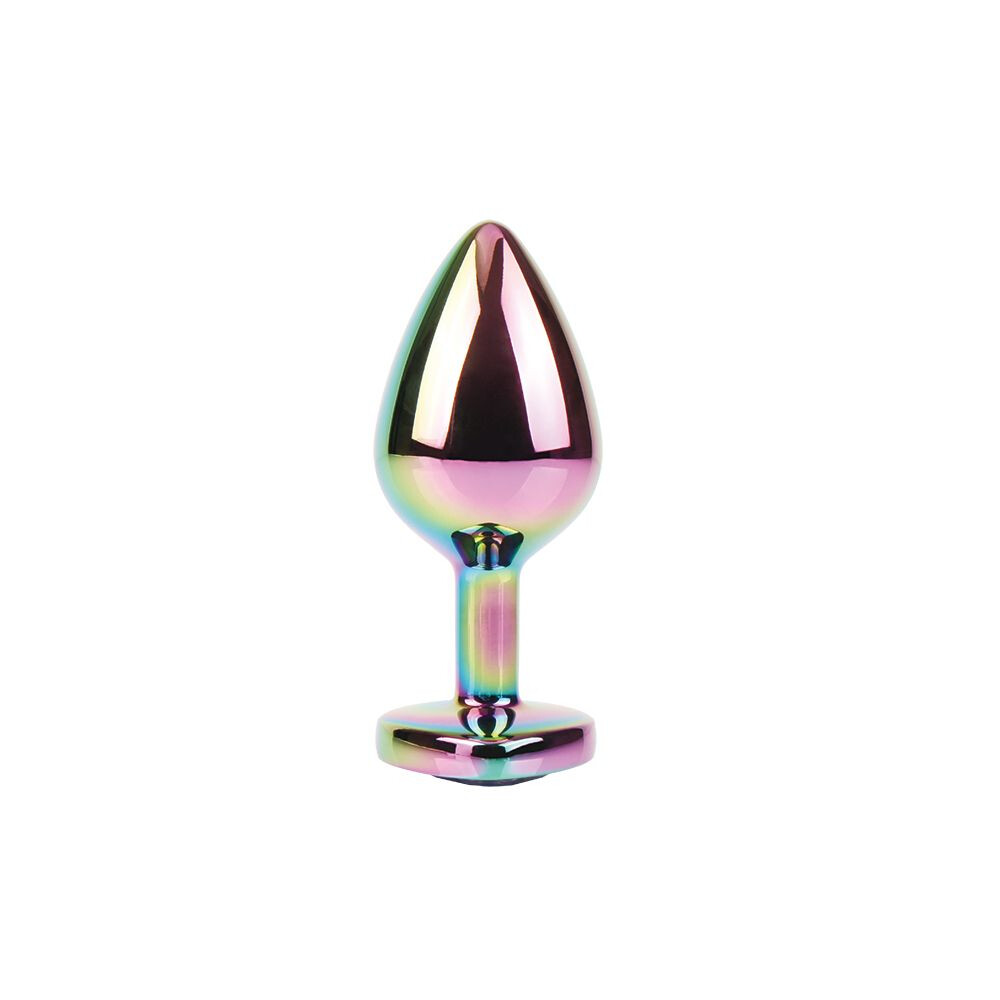 Plug Anale Rainbow Heart Gem Ø 3,3 cm - immagine 4