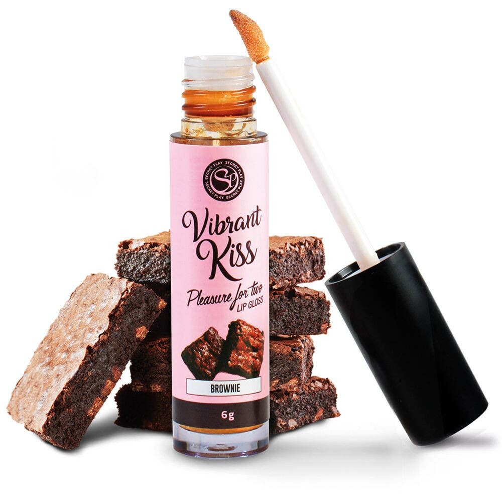 Lucidalabbra Sesso Orale Vibrant Kiss Brownie - immagine 2