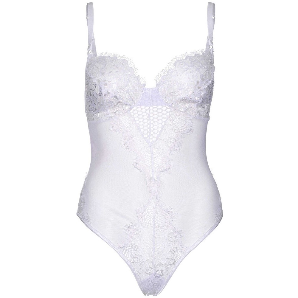 Body Sexy Lace and Sheer Bianco - immagine 3